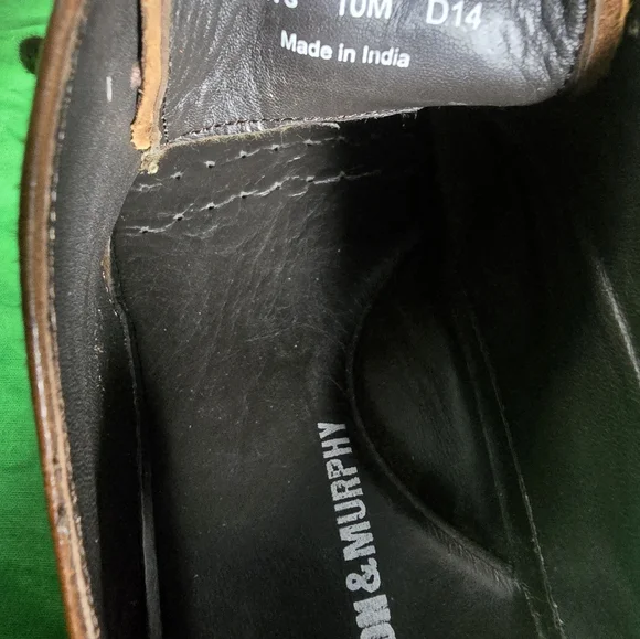 Johnston & Murphy Brown Leather Cap Toe Mens Dress Shoes Size 10M - Picture 7 of 9